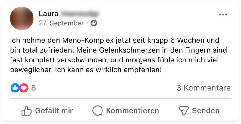 Facebook meno gelenkschmerzen laura