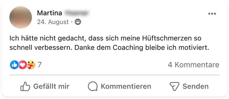 Facebook meno gelenkschmerzen martina