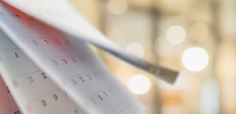 Kalender zeit vergeht