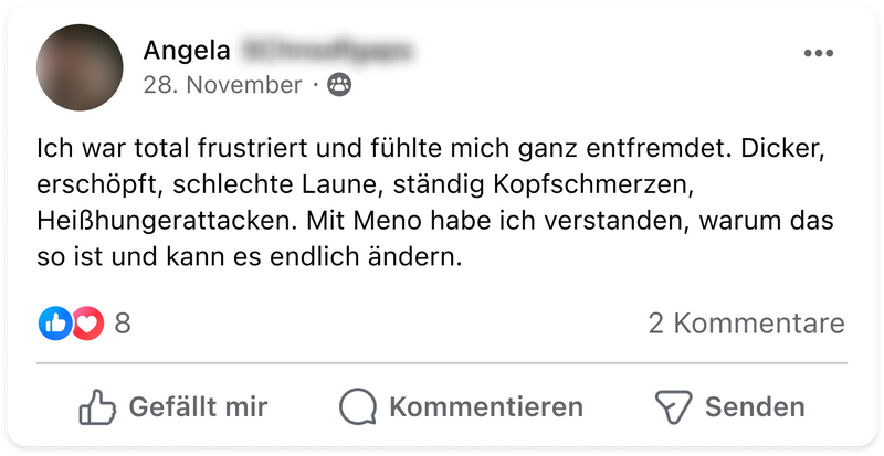 Meno abnehmen facebook angela