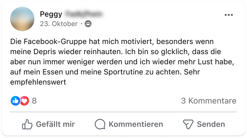 Meno abnehmen facebook peggy