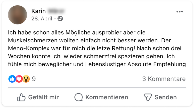 Meno muskelschmerzen karin